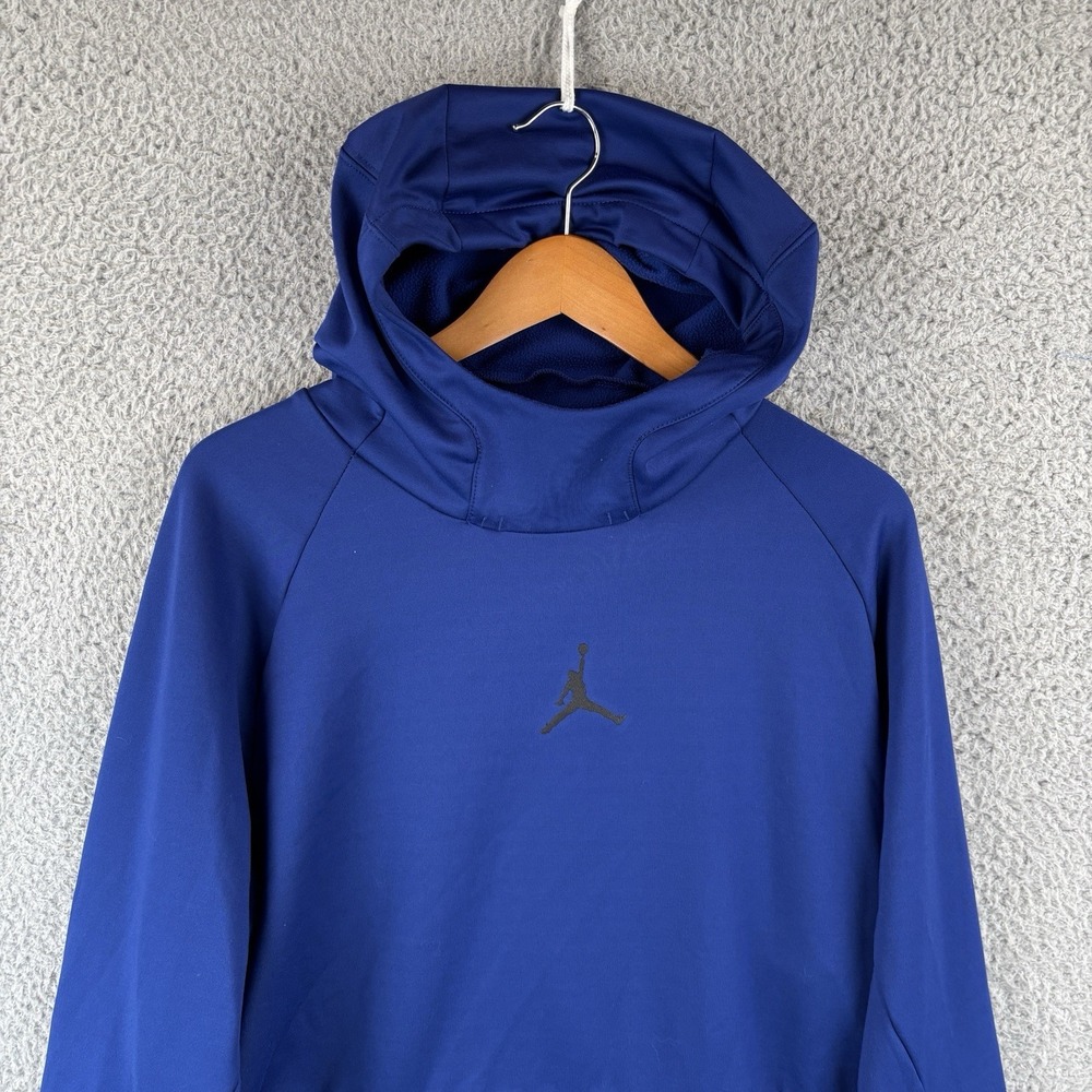 Nike Air Jordan Hoodie Mens XL Blue Jumpman Flight Sweatshirt Basketball - Picture 2 of 8